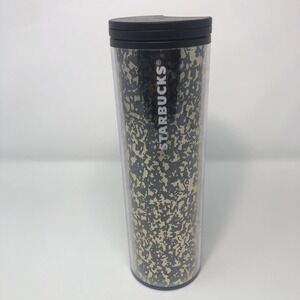 Starbucks Black‎ Gold Foil Tumbler Hot/Cold Cup Grande 16oz Limited Edition
